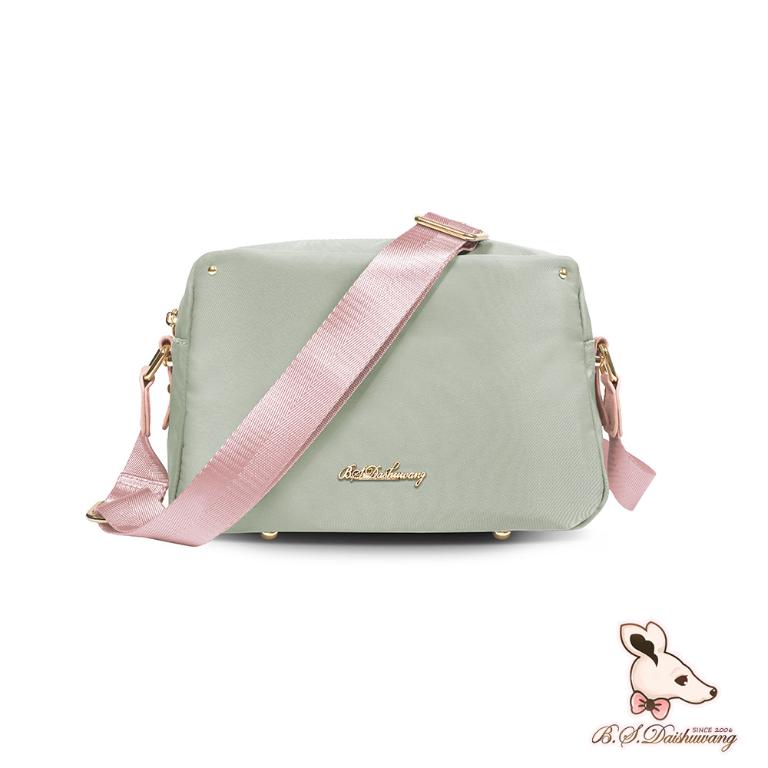 B.S.D.S冰山袋鼠 - 知性巴黎 - 優雅美學多層收納斜背包 - 抹茶綠【J2026-G】
