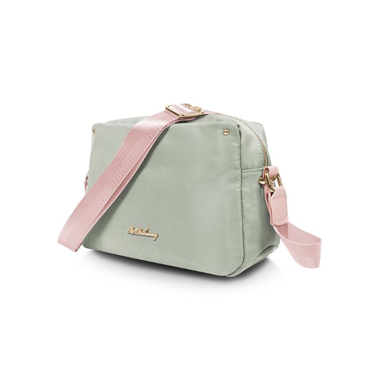 B.S.D.S冰山袋鼠 - 知性巴黎 - 優雅美學多層收納斜背包 - 抹茶綠【J2026-G】