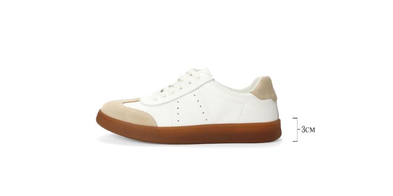 Ben&1966高級頭層牛皮舒適德訓鞋-杏(256113)