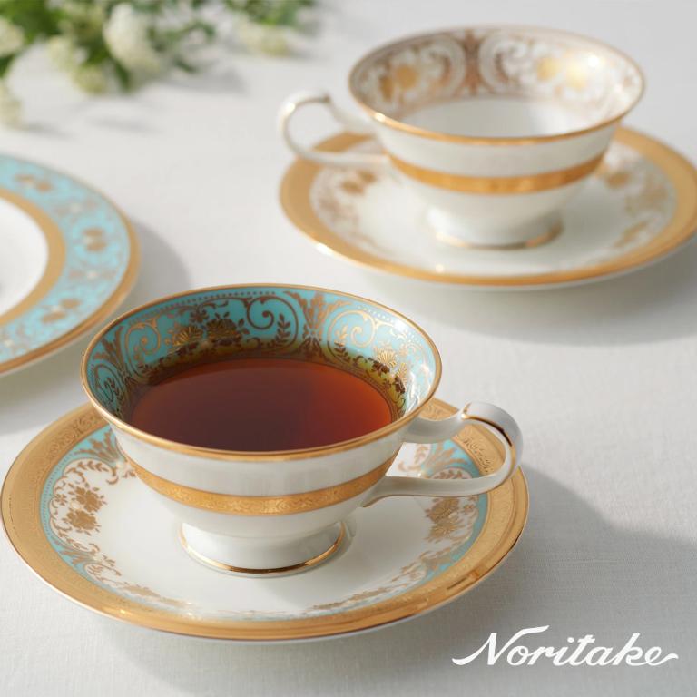 Noritake 王者之尊紅茶單客杯(藍色)(骨瓷)(精緻禮盒)