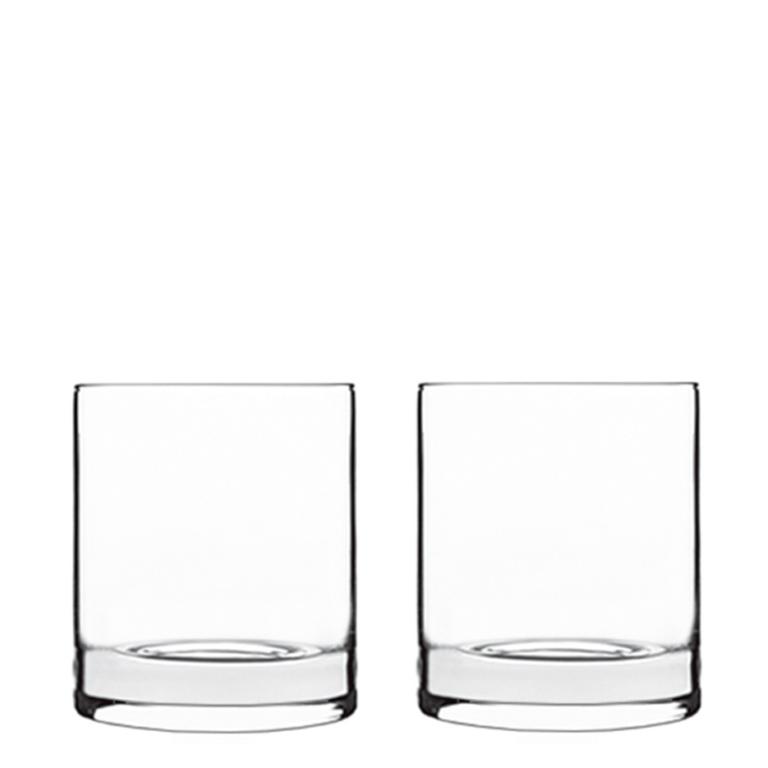 Luigi bormioli 無鉛水晶直筒威士忌杯-320ml(兩入禮盒組)/1組