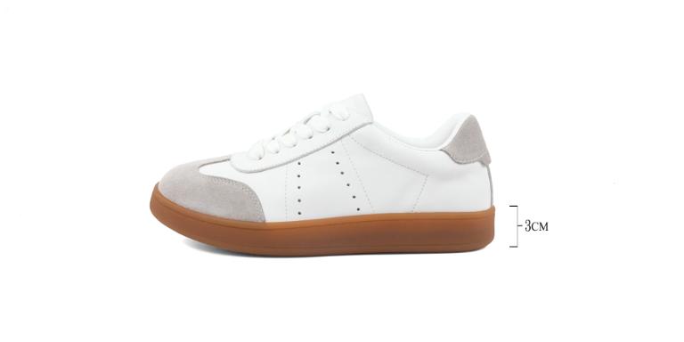 Ben&1966高級頭層牛皮舒適德訓鞋-淺灰(256112)