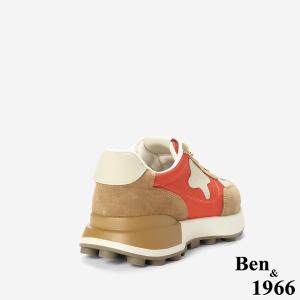 Ben&1966復古街頭風厚底Q軟休閒鞋-西瓜紅(256021)