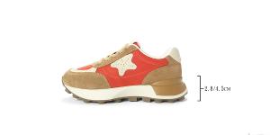 Ben&1966復古街頭風厚底Q軟休閒鞋-西瓜紅(256021)