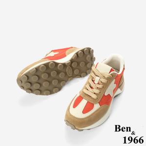 Ben&1966復古街頭風厚底Q軟休閒鞋-西瓜紅(256021)