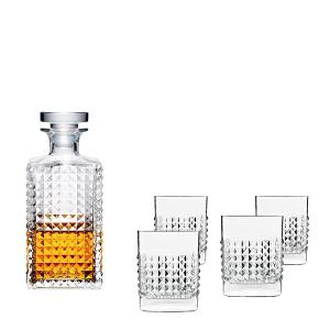 Luigi bormioli ELIXIR 無鉛水晶威士忌禮盒組(1壺4杯)/1組