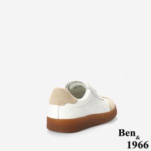 Ben&1966高級頭層牛皮舒適德訓鞋-杏(256113)