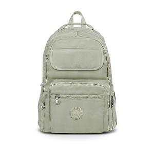 B.S.D.S冰山袋鼠 - 時光旅人 - 知性多口袋附插袋胸扣後背包 - 抹茶綠【B1252MG】
