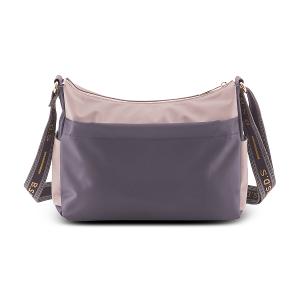 B.S.D.S冰山袋鼠 - 非常莓好 - 織帶拼接休閒輕量斜背包 - 藕紫灰【7007-GU】