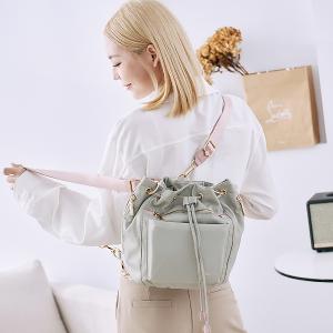 B.S.D.S冰山袋鼠 - 知性巴黎 - 優雅美學多層三用水桶包 - 抹茶綠【J2027-G】
