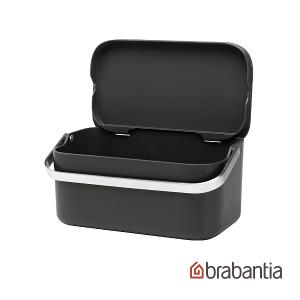 Brabantia 桌上型手提廚餘桶1.8L-深灰