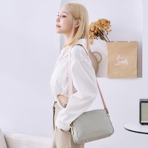 B.S.D.S冰山袋鼠 - 知性巴黎 - 優雅美學多層收納斜背包 - 抹茶綠【J2026-G】