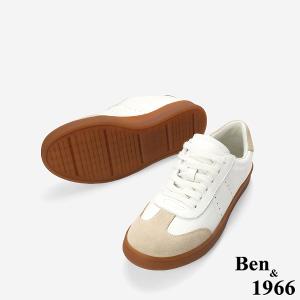Ben&1966高級頭層牛皮舒適德訓鞋-杏(256113)