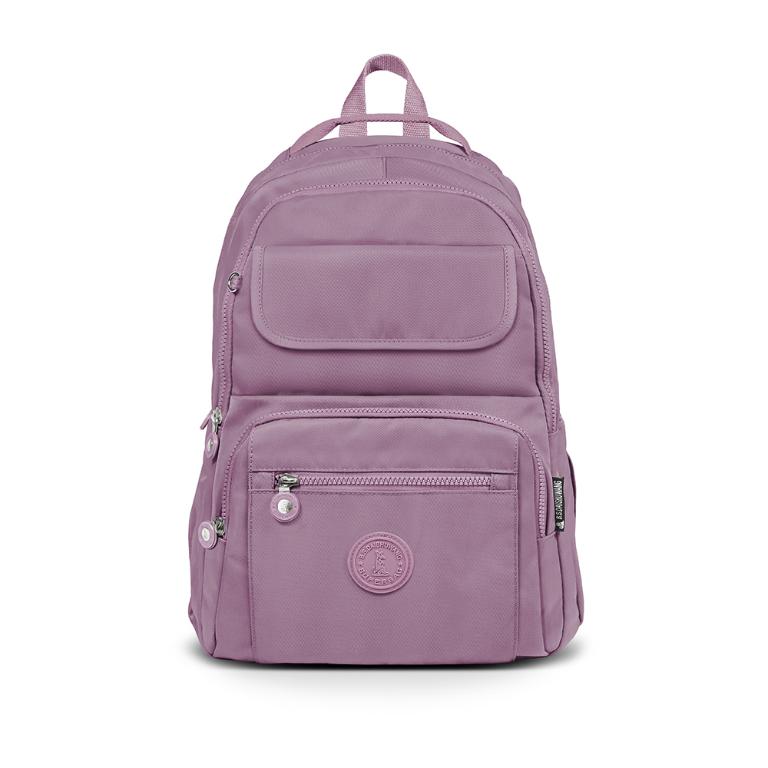 B.S.D.S冰山袋鼠 - 時光旅人 - 知性多口袋附插袋胸扣後背包 - 深芋紫【B1252U】