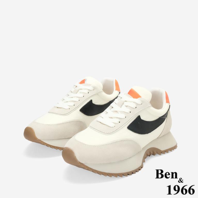 Ben&1966隨興街頭風厚底Q軟休閒鞋-淺粉(256041)