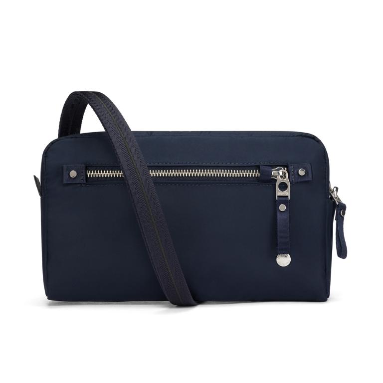 Pacsafe W 三用防盜手拿側背包1L-深藍色