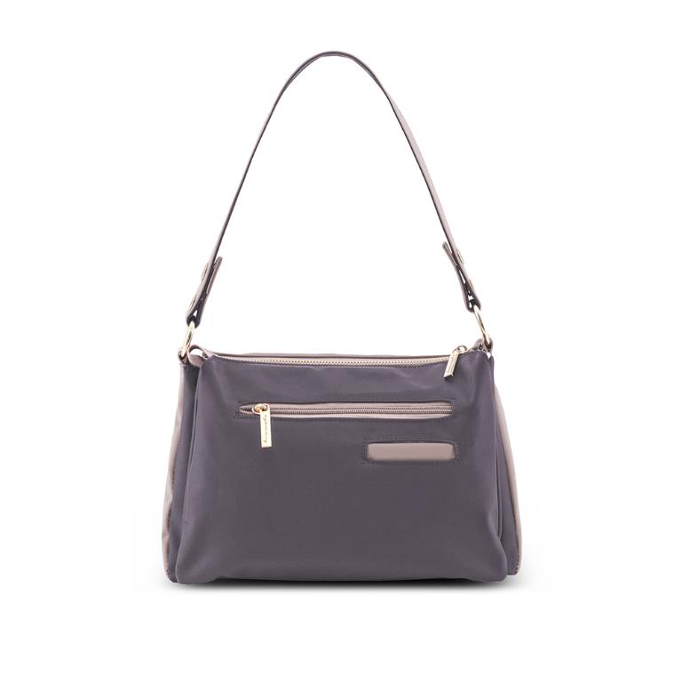 B.S.D.S冰山袋鼠 - 非常莓好 - 織帶拼接多口袋斜肩包 - 藕紫灰【7003-GU】