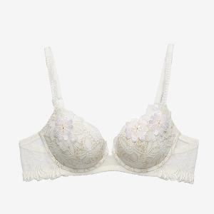 莎露-奢華系列 D-E罩杯內衣(瓷金白)