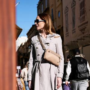 Pacsafe W 三用防盜手拿側背包1L-褐色