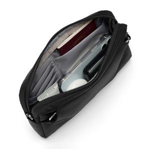 Pacsafe W 三用防盜手拿側背包1L-黑色