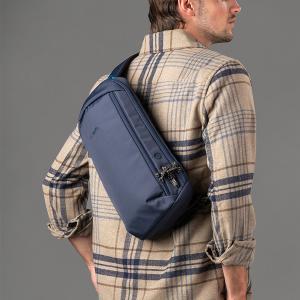 Pacsafe Vibe 325 防盜斜背胸背包(10L)-深藍色