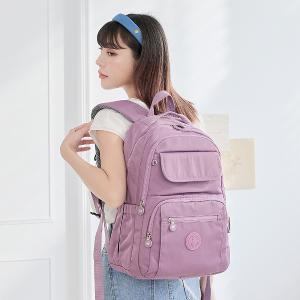 B.S.D.S冰山袋鼠 - 時光旅人 - 知性多口袋附插袋胸扣後背包 - 深芋紫【B1252U】