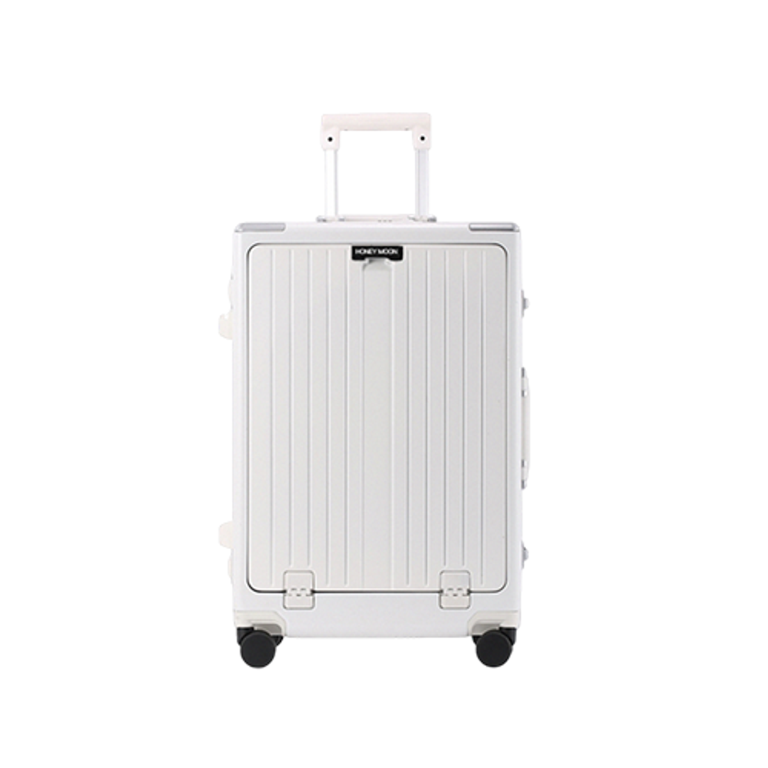 Honeymoon 商務前開盒萬用鋁框登機箱-3色