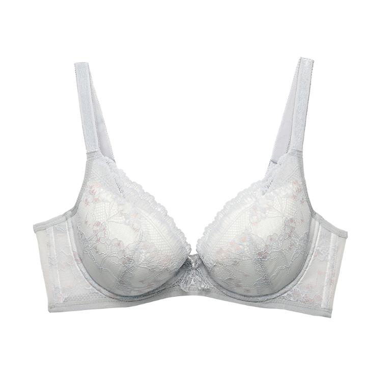 莎薇-深V-薇美引力 大罩杯內衣(清爽灰)