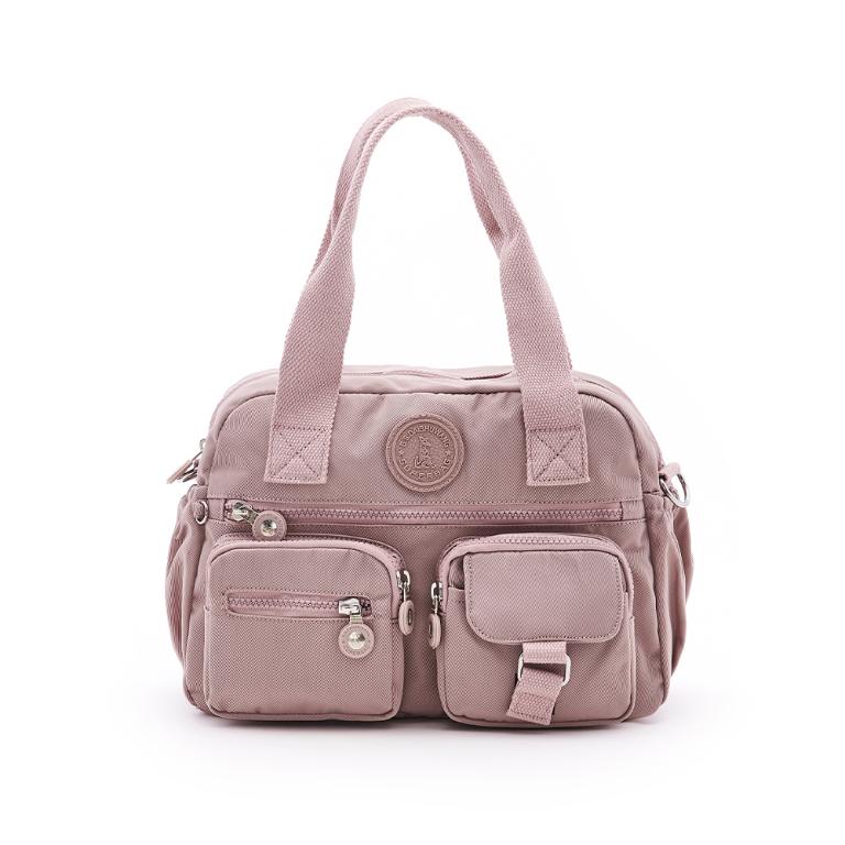 B.S.D.S冰山袋鼠 - 時光旅人 - 知性多夾層兩用手提包 - 奶茶杏【B518-C】