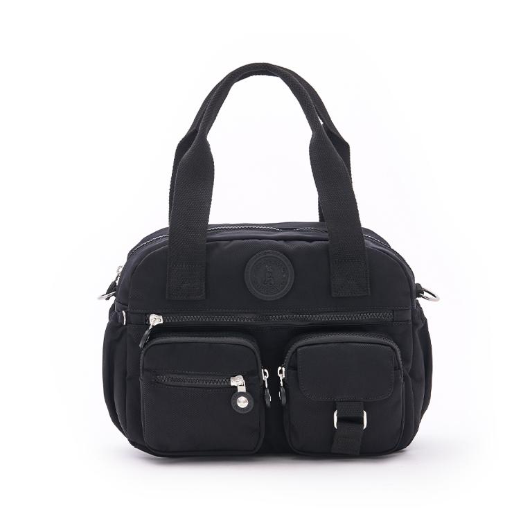 B.S.D.S冰山袋鼠 - 時光旅人 - 知性多夾層兩用手提包 - 黑色【B518-K】