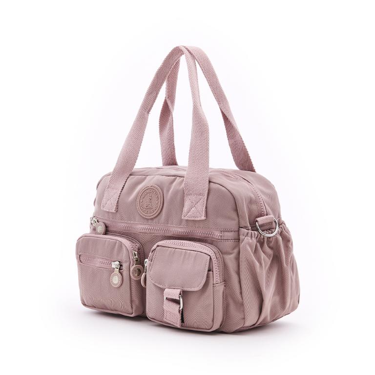 B.S.D.S冰山袋鼠 - 時光旅人 - 知性多夾層兩用手提包 - 奶茶杏【B518-C】