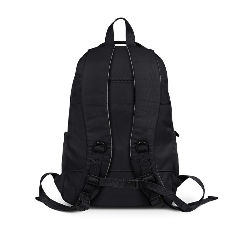 B.S.D.S冰山袋鼠 - 時光旅人 - 知性多口袋附插袋胸扣後背包 - 黑色【B1252K】