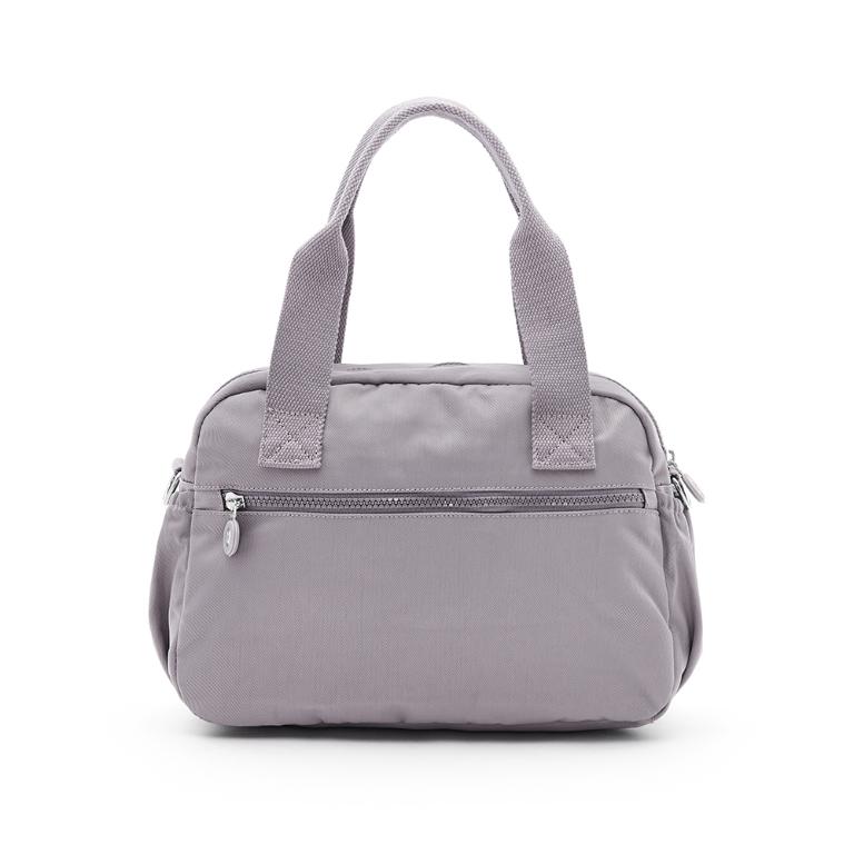 B.S.D.S冰山袋鼠 - 時光旅人 - 知性多夾層兩用手提包 - 薄霧灰【B518-GR】