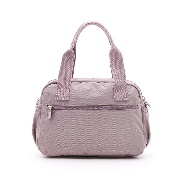 B.S.D.S冰山袋鼠 - 時光旅人 - 知性多夾層兩用手提包 - 淡紫色【B518-PR】