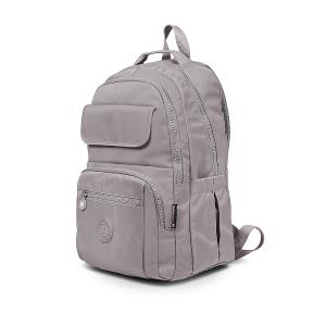 B.S.D.S冰山袋鼠 - 時光旅人 - 知性多口袋附插袋胸扣後背包 - 薄霧灰【B1252GR】