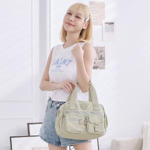 B.S.D.S冰山袋鼠 - 時光旅人 - 知性多夾層兩用手提包 - 抹茶綠【B518-MG】
