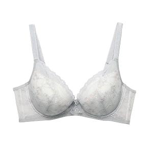 莎薇-深V-薇美引力 大罩杯內衣(清爽灰)