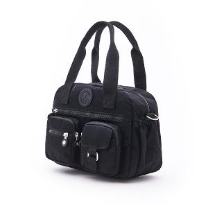 B.S.D.S冰山袋鼠 - 時光旅人 - 知性多夾層兩用手提包 - 黑色【B518-K】