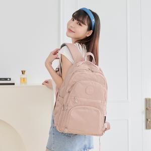 B.S.D.S冰山袋鼠 - 時光旅人 - 知性多夾層附插袋胸扣後背包 - 奶茶杏【B1254C】