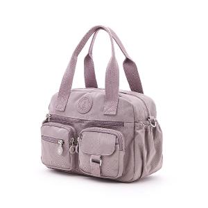 B.S.D.S冰山袋鼠 - 時光旅人 - 知性多夾層兩用手提包 - 淡紫色【B518-PR】