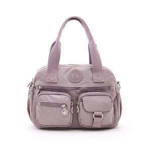 B.S.D.S冰山袋鼠 - 時光旅人 - 知性多夾層兩用手提包 - 淡紫色【B518-PR】