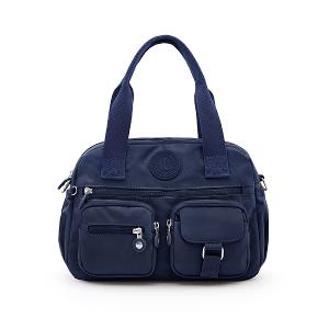 B.S.D.S冰山袋鼠 - 時光旅人 - 知性多夾層兩用手提包 - 藍色【B518-B】