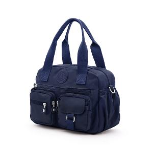 B.S.D.S冰山袋鼠 - 時光旅人 - 知性多夾層兩用手提包 - 藍色【B518-B】