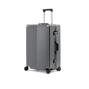 Honeymoon 鋁框多功能杯架USB充電行李箱-5色