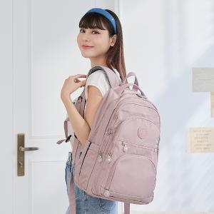 B.S.D.S冰山袋鼠 - 時光旅人 - 知性多夾層附插袋胸扣後背包 - 淡紫色【B1254PR】