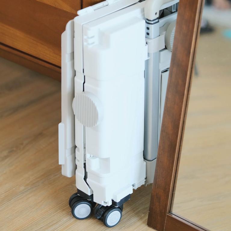 Honeymoon 摺疊行走箱75L(大)-奶灰色