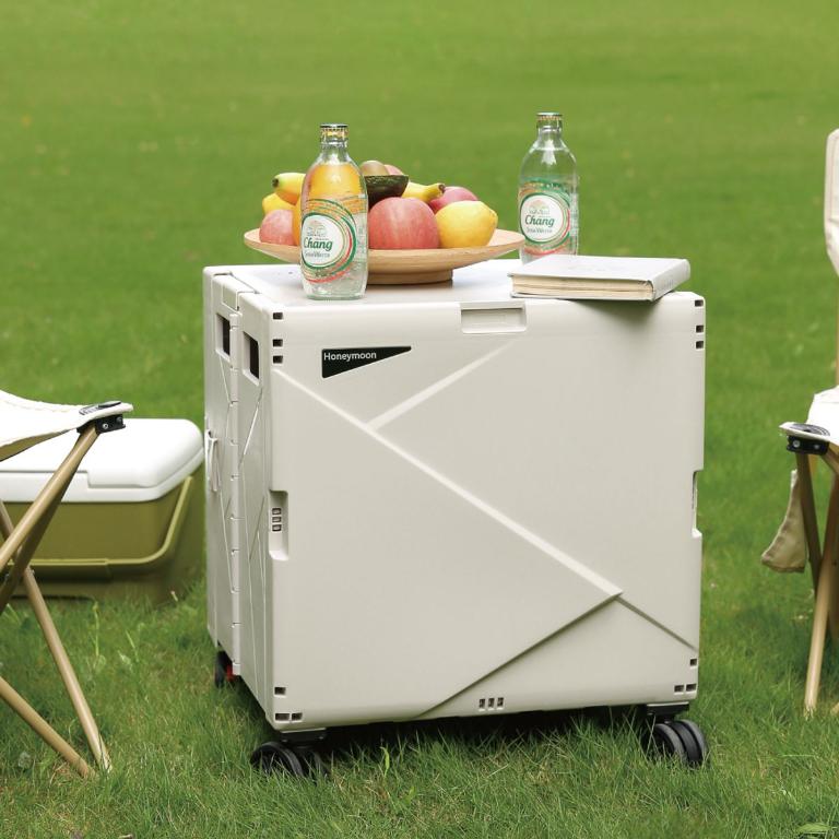 Honeymoon 萬用購物車55L-米白色