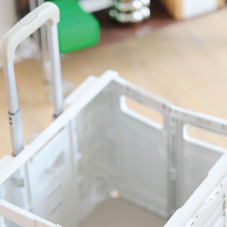 Honeymoon 摺疊行走箱75L(大)-奶灰色