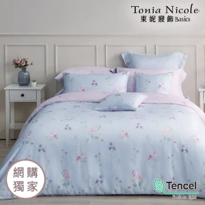 【Tonia Nicole 東妮寢飾】南法甜夢60支環保印染100%萊賽爾天絲兩用被床包組(加大)