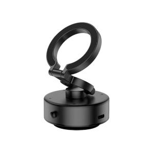 Honeymoon 720°可旋轉 真空吸附手機支架-經典黑